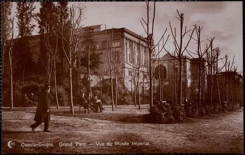 RECORD DATE NOT STATED Constantinople. Grand Parc - vue du MusÃ e Imperial.. 写真素材