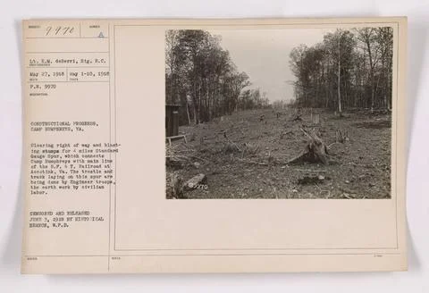 RECORD DATE NOT STATED  Construction work is underway at Camp Humphreys in... 스톡 사진