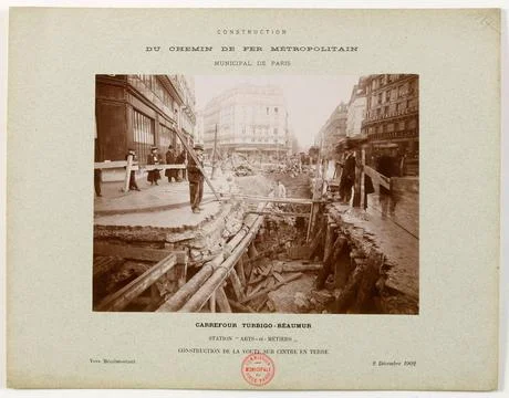 RECORD DATE NOT STATED  Construction of the municipal metropolitan metropo... Stock Photos