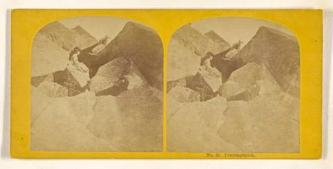 RECORD DATE NOT STATED Contemplation.. George H. Scripture (American, 1839... Stock Photos