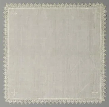 RECORD DATE NOT STATED  Corporal or chalice cloth of linen with an embroid... Stock Photos