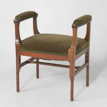 RECORD DATE NOT STATED  Couch covered with velvet on which window motif, t... 스톡 사진