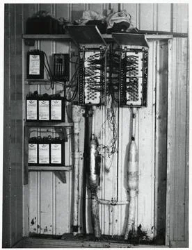 RECORD DATE NOT STATED Coupling cabinets for telephone cables. Copyright: ... Stock Photos