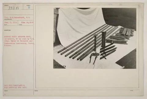 RECORD DATE NOT STATED  Cpl. G.F. Sehoedsack of the Signal Corps took this... Stock-Fotos