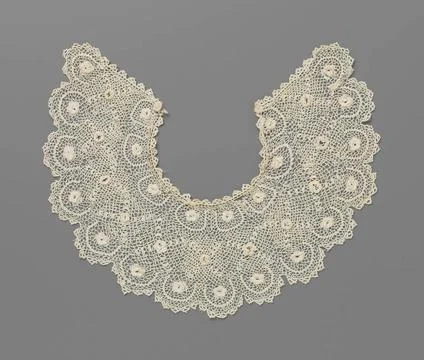 RECORD DATE NOT STATED  Crocheted side with three rows of reliachets and r... Foto stock