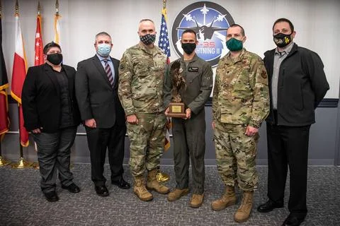 RECORD DATE NOT STATED CRYSTAL CITY, VA. (Feb. 16, 2022) Members of the F-... Stock Photos