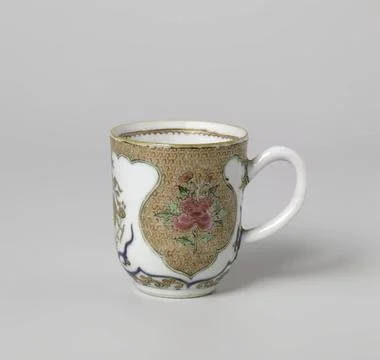 RECORD DATE NOT STATED  Cup with handle with fruit basket, flower basket a... Photos