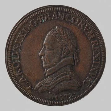 RECORD DATE NOT STATED  Currency of Paris (n. - d.), Charles IX (main titl... Stock Photos