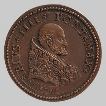 RECORD DATE NOT STATED  Currency of Paris (n. - d.), Pius IV: Virgini Matr... Stock Photos