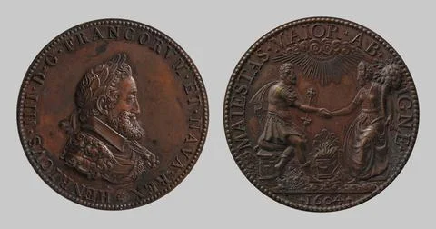 RECORD DATE NOT STATED  Currency of Paris (n. - d.), Marriage of Henri IV ... Stock Photos