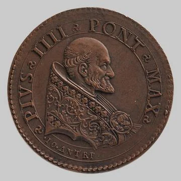 RECORD DATE NOT STATED  Currency of Paris (n. - d.), Pius IV Hodie in Terr... Stock Photos