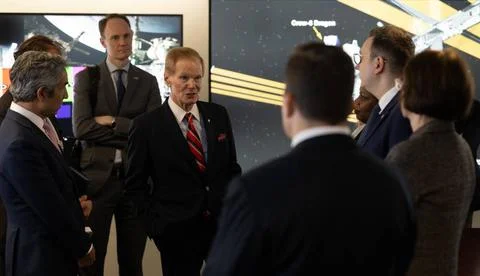 RECORD DATE NOT STATED  Czech Republic Artemis Accords Signing. NASA Admin... Stock Photos