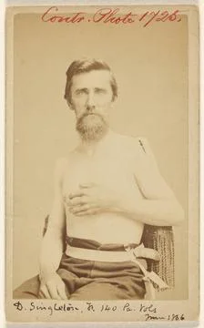 RECORD DATE NOT STATED D. Singleton, Jr. 140, Pa Vols. June 1866 Civil War... Stock Photos