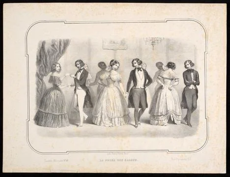 RECORD DATE NOT STATED  Dance; unknown, Thierry, FrÃ res (Paris; Printing .. 库存照片