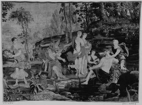 RECORD DATE NOT STATED  Daphne imploring Peneus. La Planche, Raphael de (F... Stock Photos