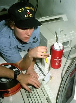 RECORD DATE NOT STATED Data Processor Second Class (DP2) Bunni L. Kerstett... Stock Photos