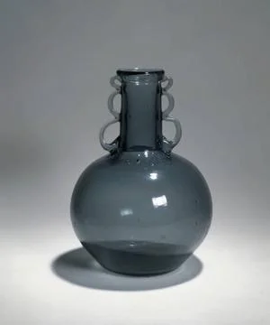 RECORD DATE NOT STATED  Daum brothers. Bottle with two handles . Smoked gl... Photos