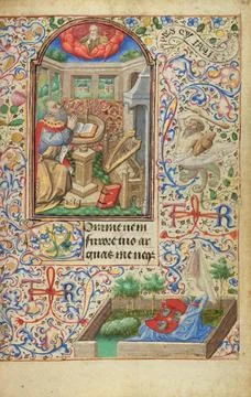 RECORD DATE NOT STATED David in Prayer. Dunois Master (French, active Pari... 스톡 사진
