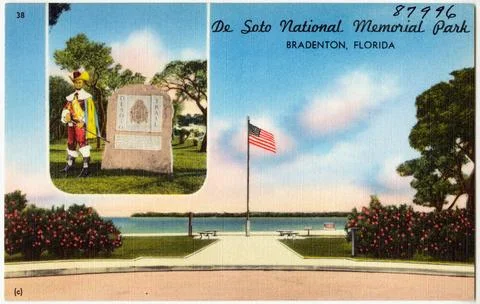 RECORD DATE NOT STATED De Soto National Memorial Park, Bradenton, Florida ... Fotos de archivo