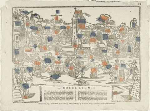 RECORD DATE NOT STATED  De Boer Fair, 1794 - 1804 print Leaf with a large ... Foto stock