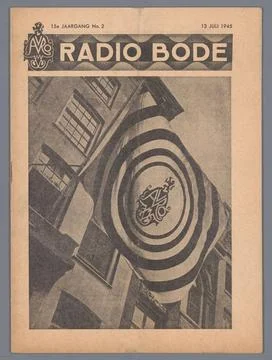 RECORD DATE NOT STATED  De Radio Code, AVRO, 1945 magazine Leaved leaf in ... 스톡 사진