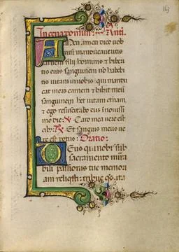 RECORD DATE NOT STATED Decorated Initial A; Decorated Initial D. Unknown C... Fotos de archivo