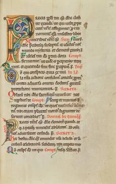 RECORD DATE NOT STATED Decorated Initial P. Unknown Copyright: xpiemagsx g... Fotos de archivo