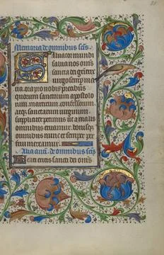 RECORD DATE NOT STATED Decorated Initial S. Unknown Copyright: xpiemagsx g... Foto stock