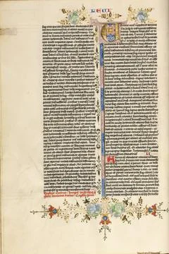 RECORD DATE NOT STATED Decorated Initial V. Circle of Stefan Lochner (Germ... Foto stock