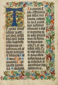 RECORD DATE NOT STATED Decorated Initial T. Unknown Copyright: xpiemagsx g... Fotos de archivo
