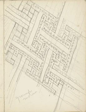 RECORD DATE NOT STATED  Decorative pattern with rectangles, c. 1916 - c. 1... Stock Photos