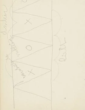 RECORD DATE NOT STATED  Decorative pattern with triangles, c. 1916 - c. 19... Stock Photos