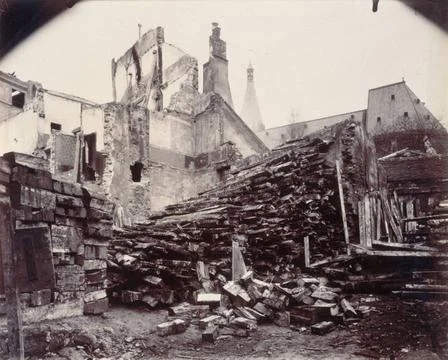 RECORD DATE NOT STATED  Demolitions, rue de la Parcheminerie. Paris (Fifth... Stock Photos