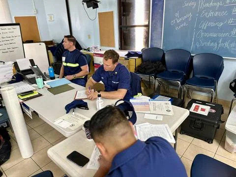 RECORD DATE NOT STATED  In a demonstration of commitment to emergency prep... Stock Photos