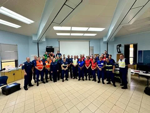 RECORD DATE NOT STATED  In a demonstration of commitment to emergency prep... Stock Photos