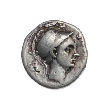 RECORD DATE NOT STATED  denarius; Cornelius Blasio, cn. (fl. 112-111 A.C.)... Stock Photos
