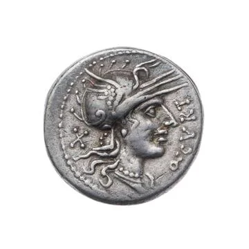 RECORD DATE NOT STATED  denarius; Curtius, Q. (fl. 116-115 A.C.), Silanus,... Stock Photos