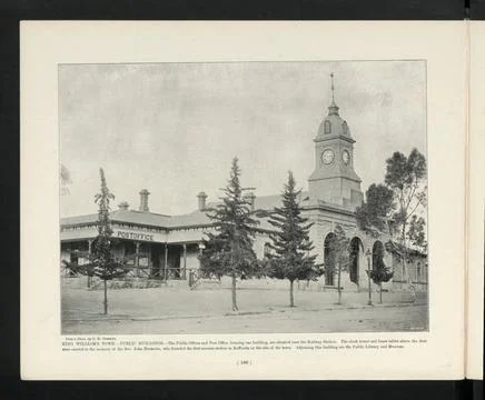 RECORD DATE NOT STATED  Description: King William s Town.- Public Building... Fotos de archivo