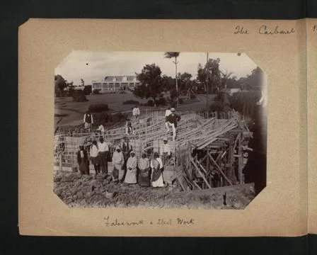 RECORD DATE NOT STATED  Description: The Carbonel Bridge. Falsework &amp; Stee... Foto stock