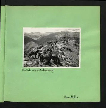 RECORD DATE NOT STATED  Description: On Trek in the Drakensberg. Peter Mil... Stock Photos