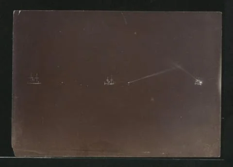 RECORD DATE NOT STATED  Description: The Fleets Searchlight Photograph RN.... Stock Photos