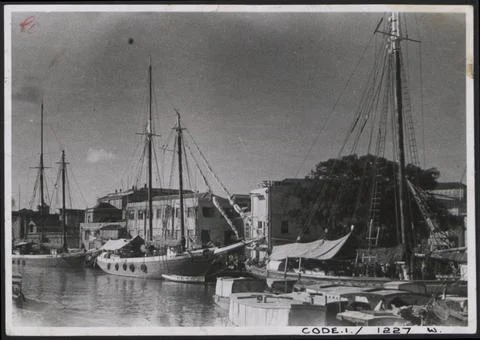 RECORD DATE NOT STATED  Description: Barbados. Schooners alongside the har... Stock Photos