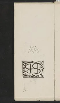 RECORD DATE NOT STATED  Designs for two monograms, c. 1901 One of the mono... 스톡 사진