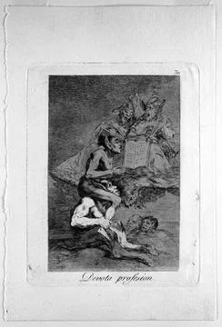 RECORD DATE NOT STATED Devota Profesion Francisco de Goya y Lucientes (Spa... Stock Photos