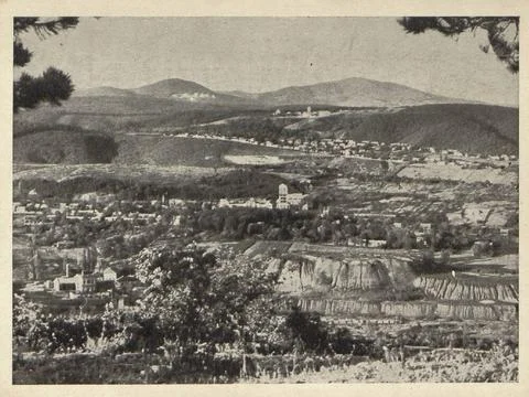 RECORD DATE NOT STATED The D.G.T. coal mines. Coal mine camps of D.G.T. Th... Foto stock