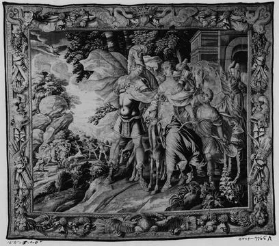 RECORD DATE NOT STATED  Dido and Aeneas departing for hunt. unknown c. 167... Foto stock