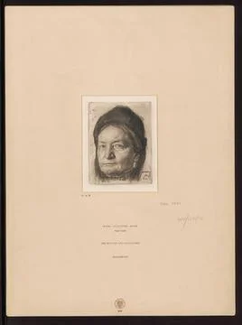 RECORD DATE NOT STATED  Die Mutter des Künstlers; Stuffer-Bern, Karl (1857.. Foto stock