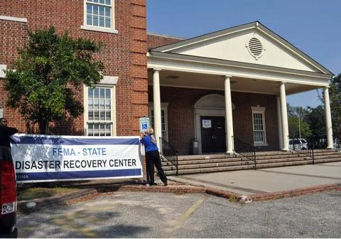 RECORD DATE NOT STATED Disaster Recovery Center opens in Tarboro. North Ca... Stock Photos