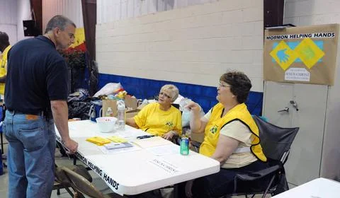 RECORD DATE NOT STATED Disaster Recovery Center Opens in Norman, Oklahoma.... Stock Photos