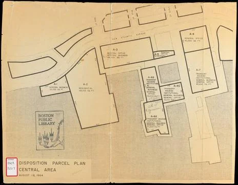 RECORD DATE NOT STATED Disposition parcel plan, central area , Land use, M... Stock Photos